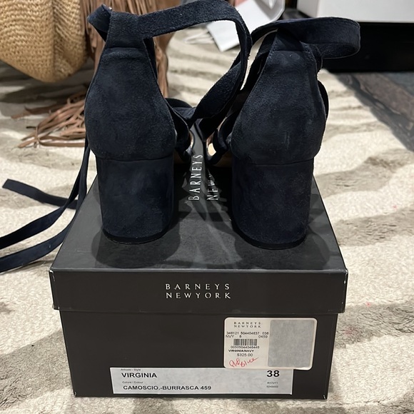 Barney’s New York blue/ Navy Virginia ankle wrap - Picture 3 of 5